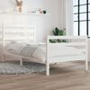 vidaXL Bed Frame without Mattress Solid Wood Pine 100x200 cm White
