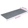 vidaXL Stair Mats Self-adhesive 15 pcs 60x25 cm Light Grey Rectangular