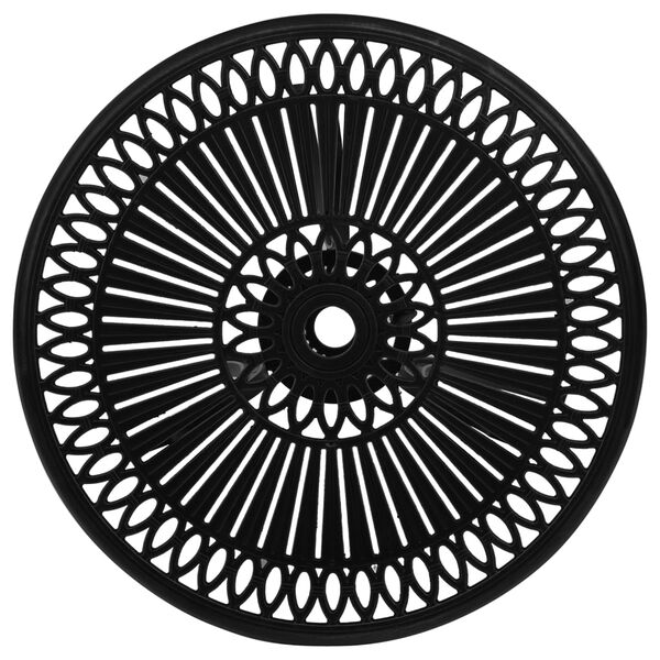 vidaXL Garden Table Black 62x62x65 cm Cast Aluminium