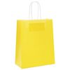 vidaXL Paper Bags 250 pcs with Handles Yellow 18x8x22 cm
