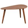 Home&Styling 2 Piece Side Table Set Drop Shape Dark Walnut