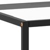 vidaXL Coffee Table Black with Tempered Glass 120x60x35 cm