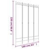 vidaXL 4-Panel Room Divider Anthracite 160x220 cm Fabric