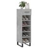 vidaXL Shoe Cabinet Concrete Grey 30x35x105 cm Engineered Wood