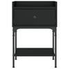 vidaXL Bedside Table Black 40.5x31x60 cm Engineered Wood