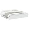 vidaXL Bed Frame with Drawers without Mattress White 180x200 cm Super King