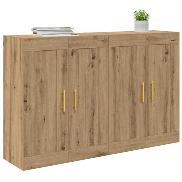 vidaXL Wall-mounted Cabinet 2 pcs Artisan Oak 69.5 x 34 x 90 cm