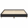 vidaXL Bed Frame No Mattress Black 150x200 cm King Size Engineered Wood