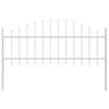 vidaXL Garden Fence White 1020 x 75 cm