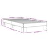 vidaXL Bed Frame without Mattress Grey Sonoma 90x200 cm