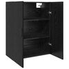 vidaXL Wall Mounted Cabinet Black oak 69.5 x 34 x 90 cm