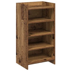 vidaXL Shoe Cabinet Old Wood 48 x 36 x 92 cm Engineered Wood