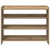 vidaXL Shoe Rack Artisan Oak 80x25x62 cm Engineered Wood