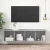 vidaXL Wall-mounted TV Cabinet Concrete Grey 37x37x142.5 cm Engineered Wood