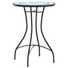 vidaXL Mosaic Bistro Table Blue and White &Oslash;50x70 cm Ceramic
