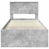 vidaXL Bed Frame Concerte Grey 100 x 200 cm Engineered wood