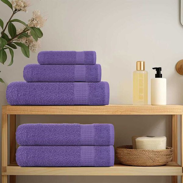vidaXL Guest Towels "FROGN" 4 pcs Purple 30x50 cm 360 gsm