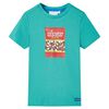 Kids' T-shirt with Short Sleeves Dark Mint 116