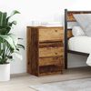 vidaXL Bedside Cabinets with 3 Drawers 2 pcs Old Wood 39x35x65 cm