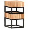 vidaXL Side Tables 2 pcs Solid Acacia Wood