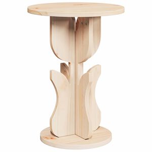 vidaXL Coffee Table Natural 39.5 x 39.5 x 53.5 cm Solid pine wood