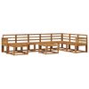 vidaXL Outdoor Sofa Set 9 pcs Natural Solid Acacia Wood