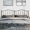 vidaXL Metal Replace Headboard Black 193 cm