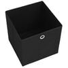 vidaXL Storage Boxes 10 pcs Non-woven Fabric 28x28x28 cm Black