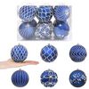 vidaXL Christmas Ball Set XL 12 pcs Blue and White 10 cm Polystyrene