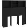vidaXL Headboard Cabinet Black 100x19x103,5 cm