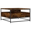 vidaXL Coffee Table Smoked Oak 80x80x45 cm Engineered Wood