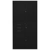 vidaXL Office Cabinet Black 90x40x180 cm Steel