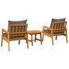 vidaXL Bistro Set Brown 45 x 45 x 38cm Solid Acacia wood