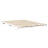 vidaXL Floor Bed Frame White 140 x 200 cm Solid pine wood