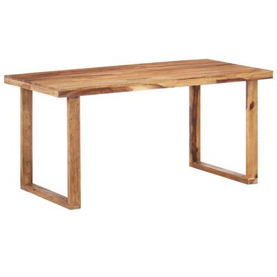 vidaXL Dining Table 160x80x76 cm Solid Sheesham Wood