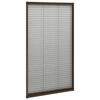vidaXL Plisse Insect Screen for Windows Aluminium Brown 80x160 cm