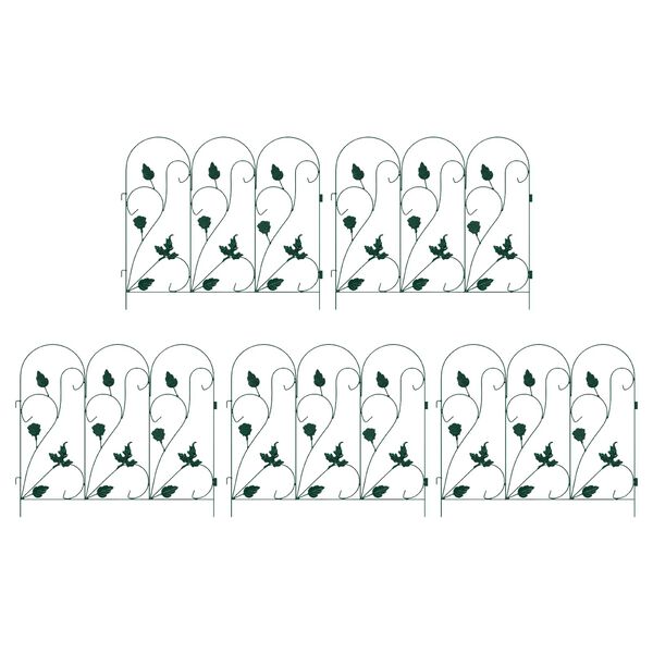 vidaXL Garden Fence Trellis Green 307 x 54.5 x 0.3 cm