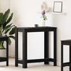 vidaXL Bar Table Black Oak 102 x 50 x 103.5 cm Engineered Wood