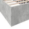 vidaXL Bed Frame without Mattress Concrete Grey 90x190 cm Single