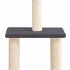 vidaXL Cat Tree with Sisal Scratching Posts Dark Grey 85.5 cm