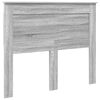 vidaXL Bed Frame Grey Sonoma 120 x 200 cm Solid Pine Wood