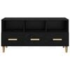 vidaXL TV Cabinet Black Oak 102 x 36 x 50 cm Engineered Wood