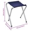 Foldable Camping Table Set with 6 Stools Height Adjustable 180x60cm