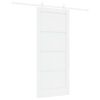 vidaXL Sliding Door 86 x 198.5 cm Engineered Wood White