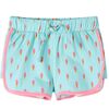 vidaXL Kids'Shorts with Drawstring Light Mint 128