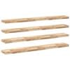 vidaXL Floating Shelves 4 pcs 120x20x4 cm Untreated Solid Wood Acacia