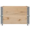 vidaXL Pallet Collars 2 pcs 80x60 cm Solid Wood Pine