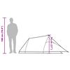 vidaXL Camping Tent Tunnel 2-Person White Blackout Fabric Waterproof