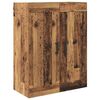vidaXL Wall-mounted Cabinet 2 pcs Old Wood 69.5 x 34 x 90 cm