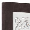 vidaXL Hand-Carved Wall Panel MDF 40x80x1.5 cm Brown and White